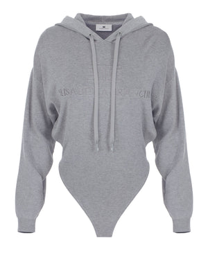 ELISABETTA FRANCHI 1USCITA Body Elisabetta Franchi in Maglia con cappuccio - Grigio melange