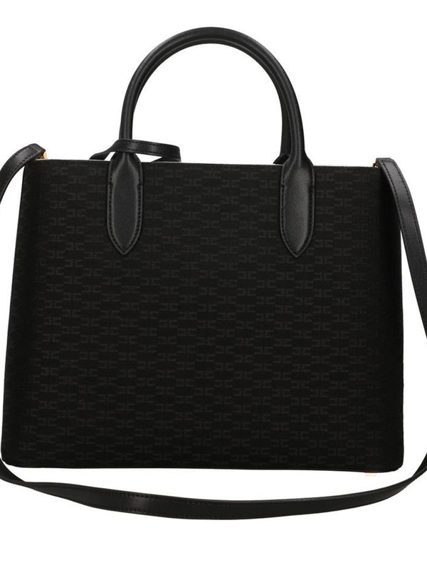 ELISABETTA FRANCHI 1USCITA Borsa A Mano Elisabetta Franchi Logo Frontale Nero