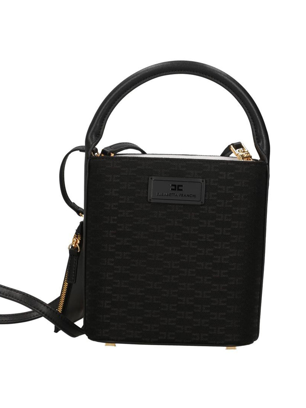 ELISABETTA FRANCHI 1USCITA Borsa A Mano Elisabetta Franchi Logo Frontale Nero