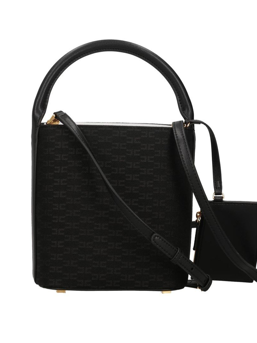 ELISABETTA FRANCHI 1USCITA Borsa A Mano Elisabetta Franchi Logo Frontale Nero