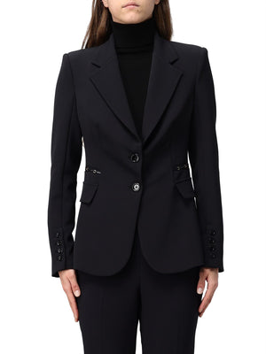 ELISABETTA FRANCHI 1USCITA Giacca Elisabetta Franchi In Doppio Crêpe Stretch - Nero