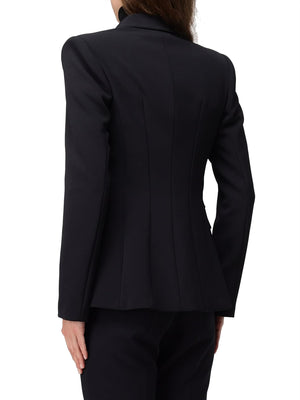 ELISABETTA FRANCHI 1USCITA Giacca Elisabetta Franchi In Doppio Crêpe Stretch - Nero