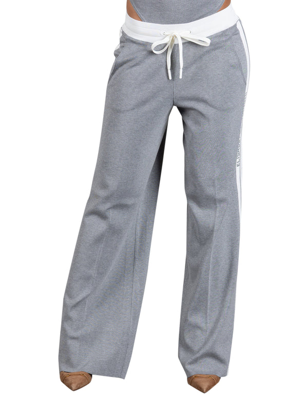 ELISABETTA FRANCHI 1USCITA Pantalone Jogging Elisabetta Franchi In Maglia - Grigio Melange
