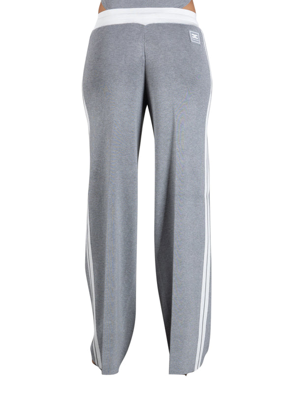 ELISABETTA FRANCHI 1USCITA Pantalone Jogging Elisabetta Franchi In Maglia - Grigio Melange