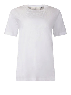 ELISABETTA FRANCHI 1USCITA T-Shirt Goffrata Elisabetta Franchi Gesso