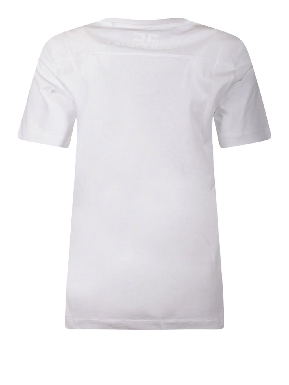 ELISABETTA FRANCHI 1USCITA T-Shirt Goffrata Elisabetta Franchi Gesso