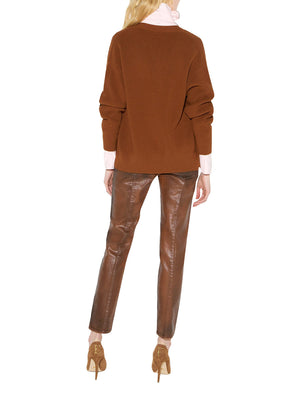 ELISABETTA FRANCHI 1USCITA Cardigan Elisabetta Franchi Con Bottoni Marrone