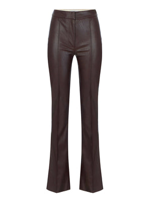 ELISABETTA FRANCHI 1USCITA Elisabetta Franchi Pantalone Con Nervature - Dark Chocolate