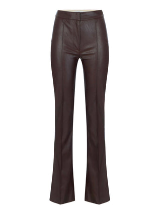 ELISABETTA FRANCHI 1USCITA Elisabetta Franchi Pantalone Con Nervature - Dark Chocolate