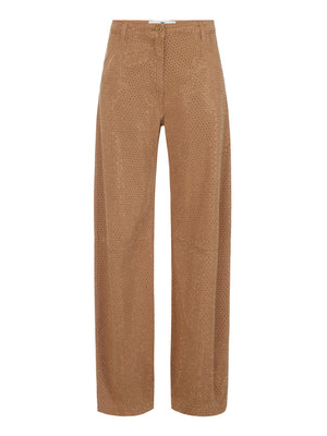 ELISABETTA FRANCHI 1USCITA Jeans Balloon Elisabetta Franchi In Denim Con Strass - Daino