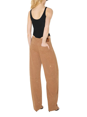 ELISABETTA FRANCHI 1USCITA Jeans Balloon Elisabetta Franchi In Denim Con Strass - Daino