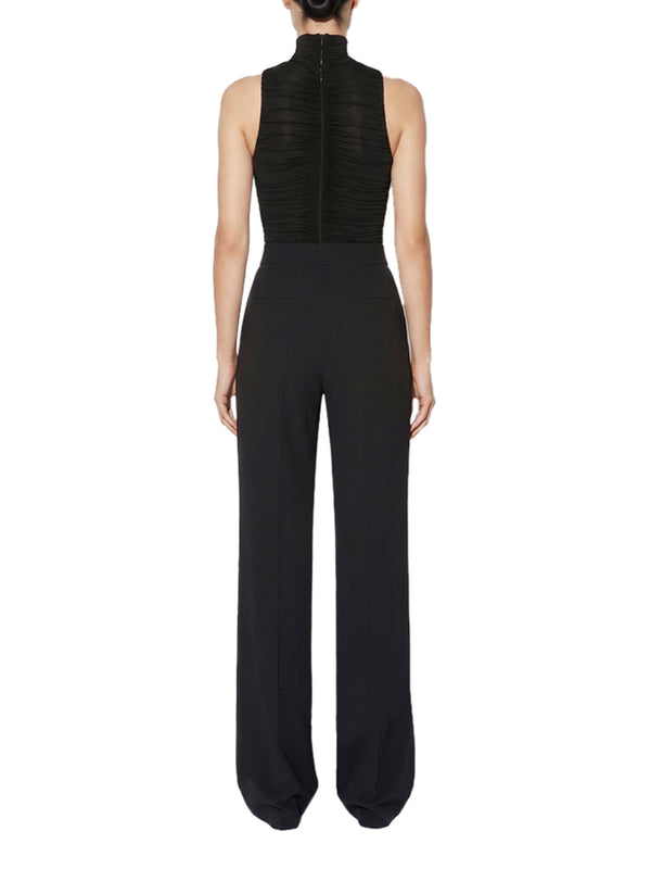 ELISABETTA FRANCHI 2USCITA Body Elisabetta Franchi in Jersey Stretch con Collo Gioiello - Nero