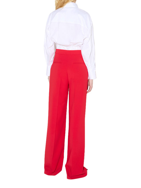 ELISABETTA FRANCHI 2USCITA Elisabetta Franchi Camicia in Popeline con Caravattino - Bianco