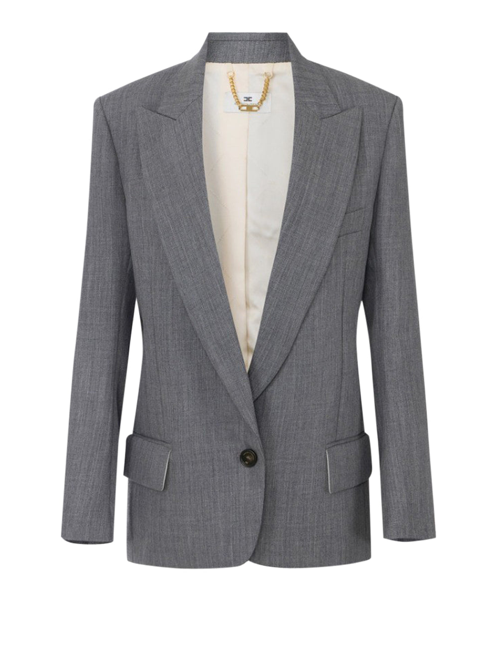 ELISABETTA FRANCHI 2USCITA Giacca In Lana Elisabetta Franchi - Grigio Melange