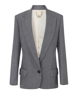 ELISABETTA FRANCHI 2USCITA Giacca In Lana Elisabetta Franchi - Grigio Melange