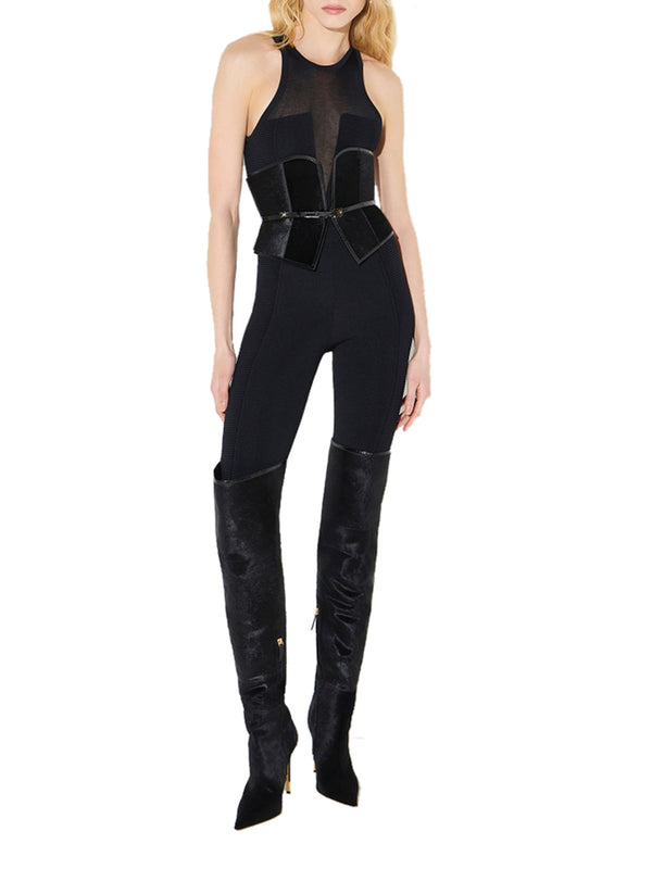 ELISABETTA FRANCHI 2USCITA Tuta Elisabetta Franchi in Maglia - Nero