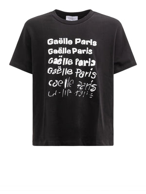 Gaelle Paris T-Shirt Basic Con Stampa Gaelle - Nero