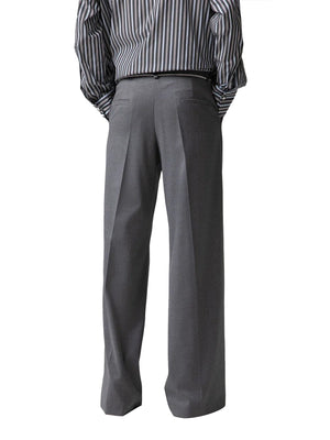 GAELLE PARIS Pantalone Loose Con Pinces Gaelle Paris - Grigio