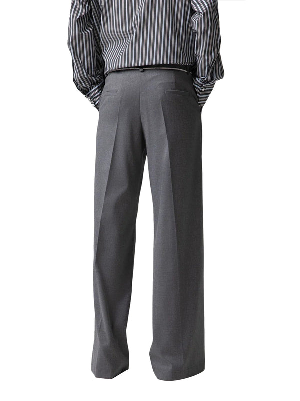 GAELLE PARIS Pantalone Loose Con Pinces Gaelle Paris - Grigio