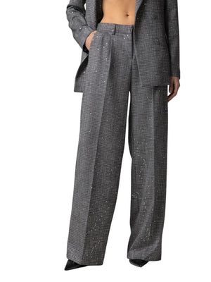 GAELLE PARIS Pantalone Loose Con Pinces Gaelle Paris - Grigio