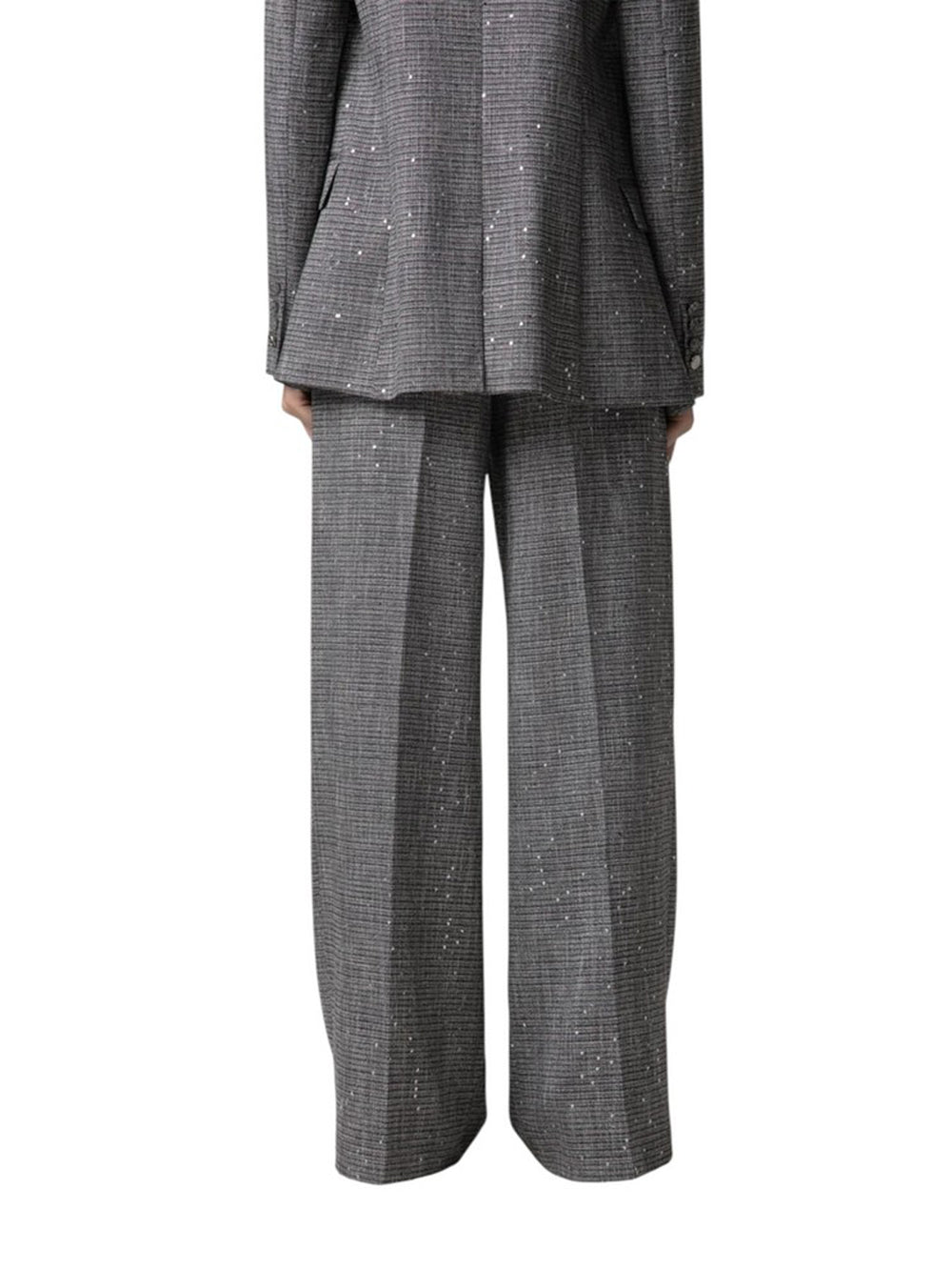 GAELLE PARIS Pantalone Loose Con Pinces Gaelle Paris - Grigio