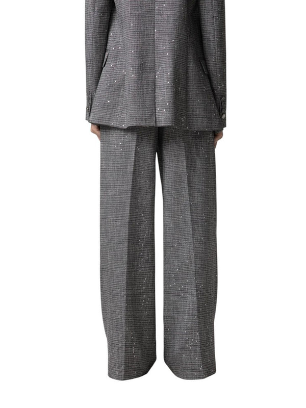 GAELLE PARIS Pantalone Loose Con Pinces Gaelle Paris - Grigio
