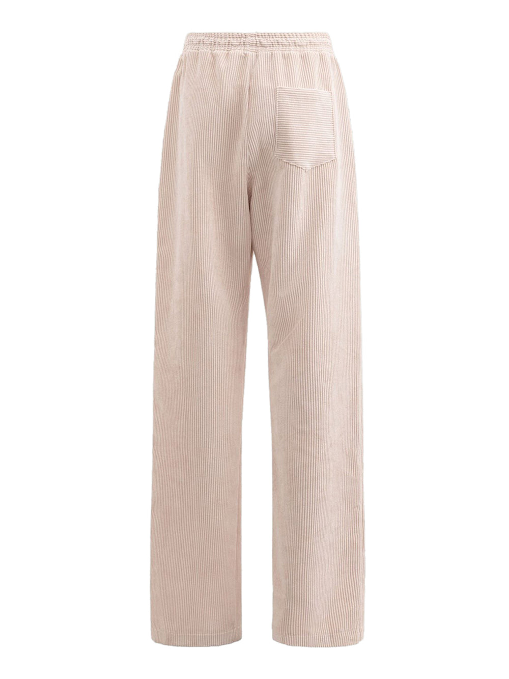GAELLE PARIS Pantalone Jogger Dritto In Velluto Gaelle Paris - Beige