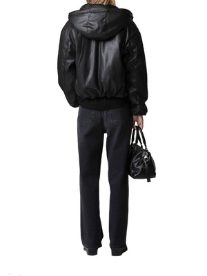 Gaelle Paris Bomber Gaelle Paris In Ecopelle Con Personalizzazione Nero