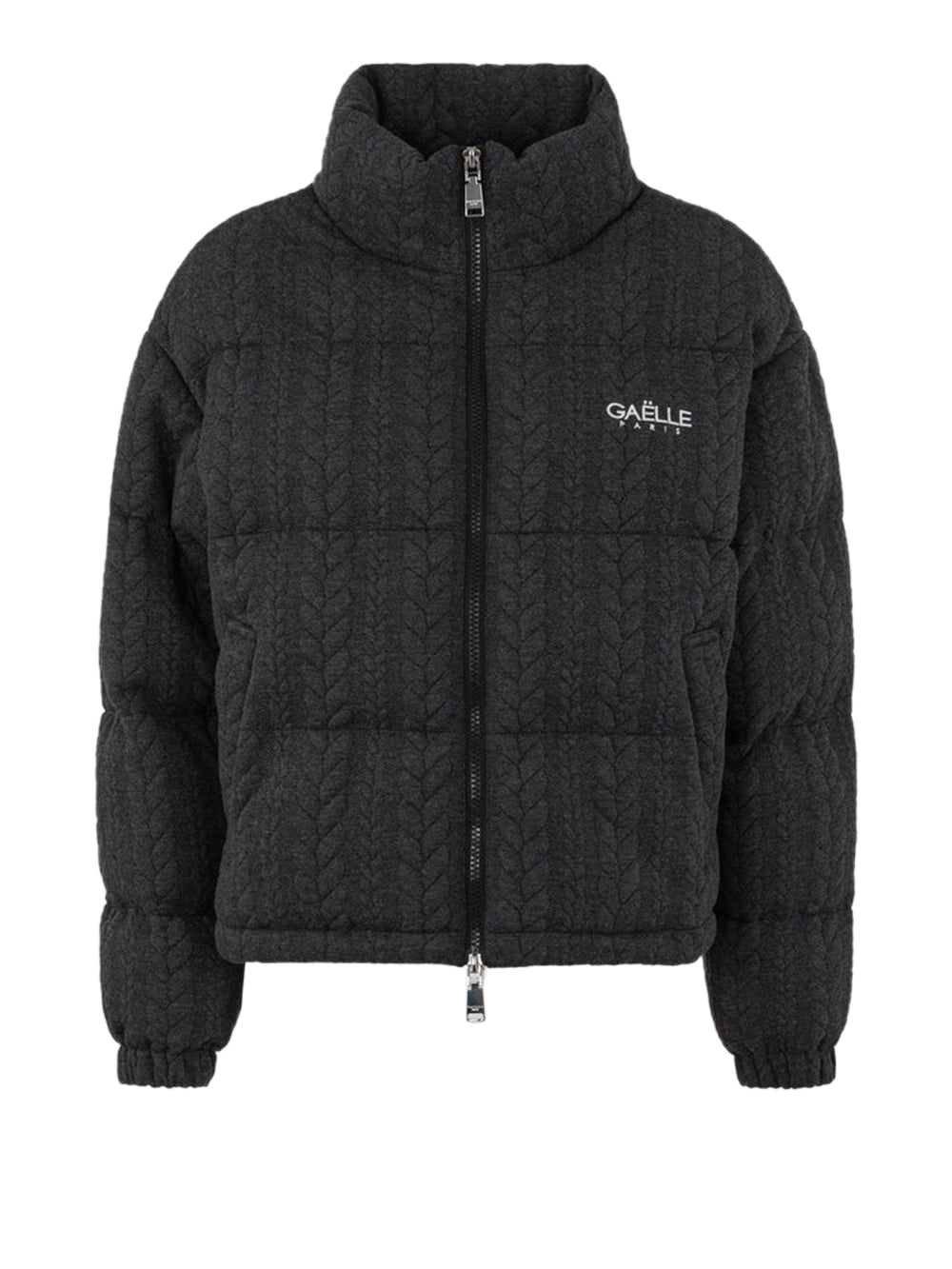Gaelle Paris Bomber Gaelle Paris In Maglia Con Ricamo Logo Lato Cuore Grigio