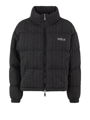 Gaelle Paris Bomber Gaelle Paris In Maglia Con Ricamo Logo Lato Cuore Grigio