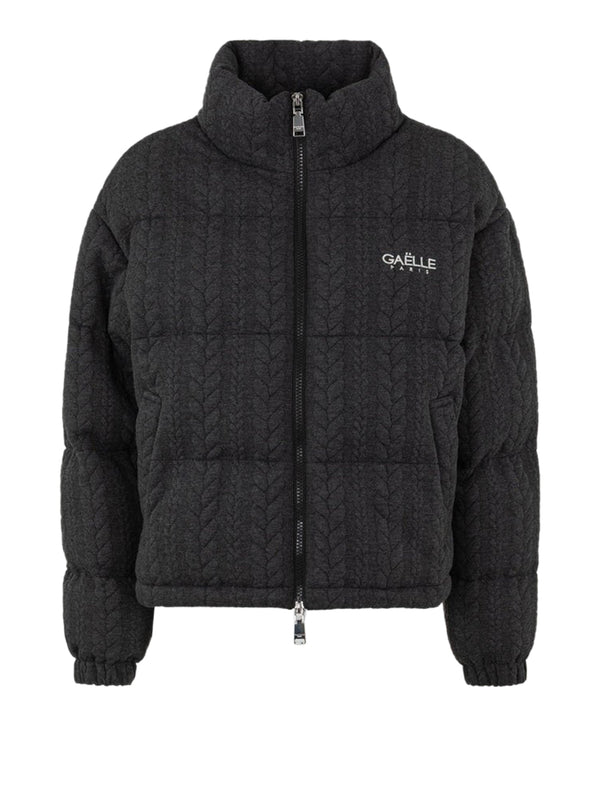 Gaelle Paris Bomber Gaelle Paris In Maglia Con Ricamo Logo Lato Cuore Grigio