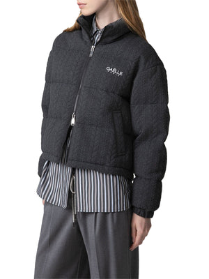 Gaelle Paris Bomber Gaelle Paris In Maglia Con Ricamo Logo Lato Cuore Grigio