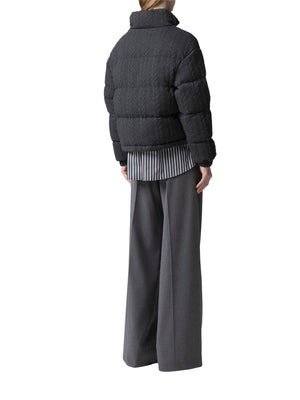 Gaelle Paris Bomber Gaelle Paris In Maglia Con Ricamo Logo Lato Cuore Grigio