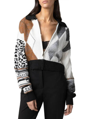 GAELLE PARIS Pullover Full Zip Manica Lunga Gaelle - Multi