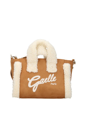 Gaelle Paris Borsa A Mano GAACW03291 Logo Frontale Sabbia