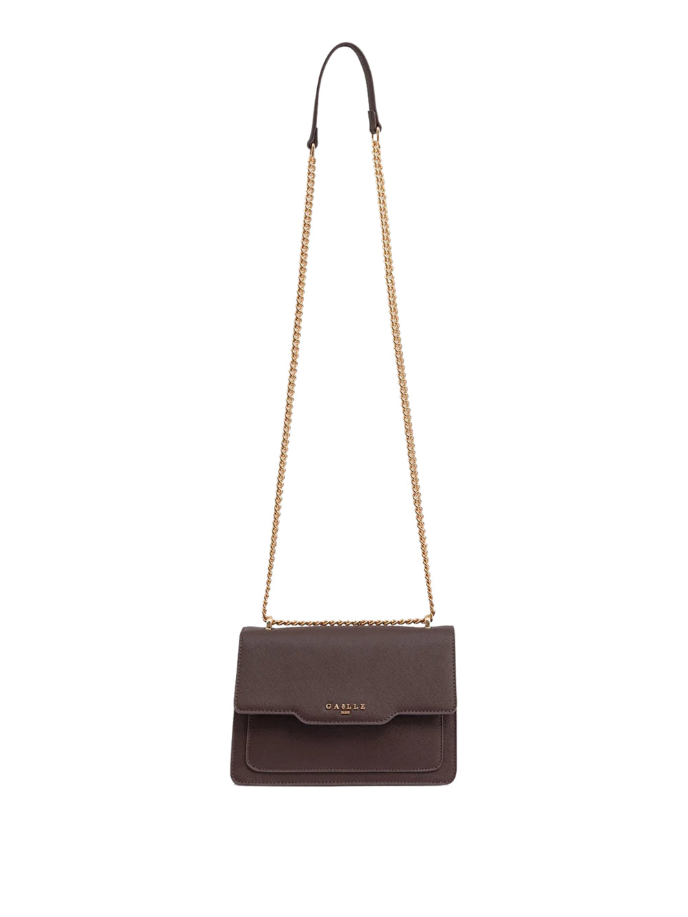 Gaelle Paris Borsa A Tracolla Gaelle Paris Saffiano Marrone