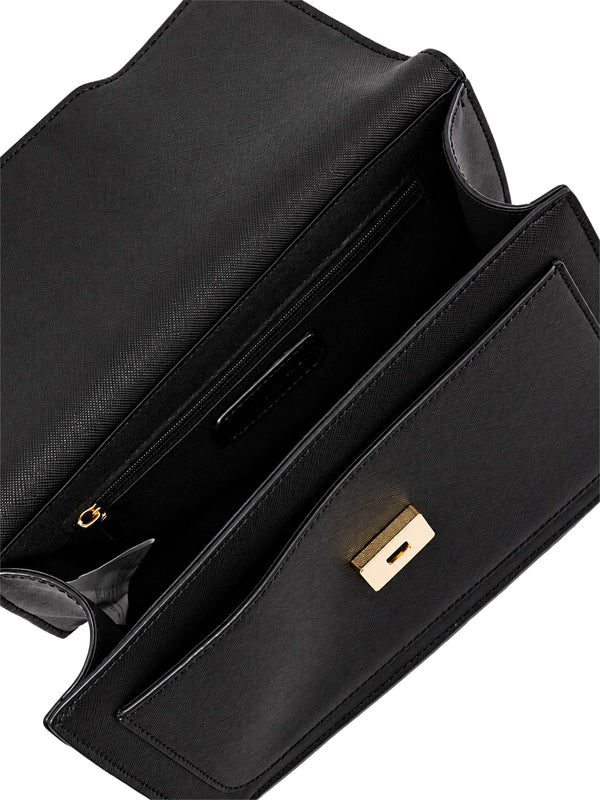 Gaelle Paris Borsa A Tracolla Gaelle Paris Saffiano Nero
