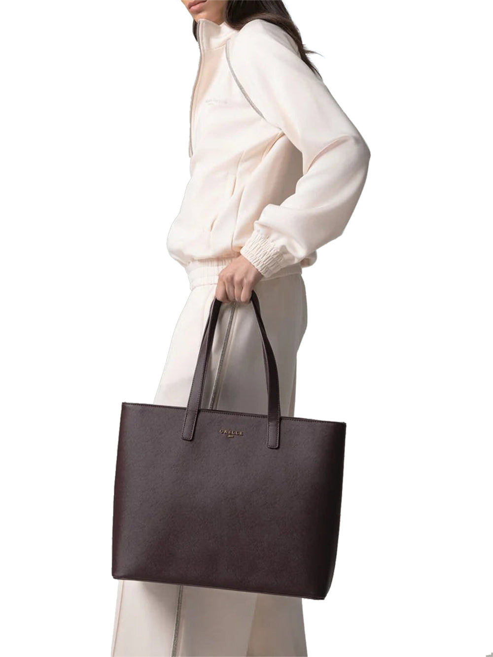 Gaelle Paris Borsa A Mano Gaelle Paris Logo Frontale Melanzana