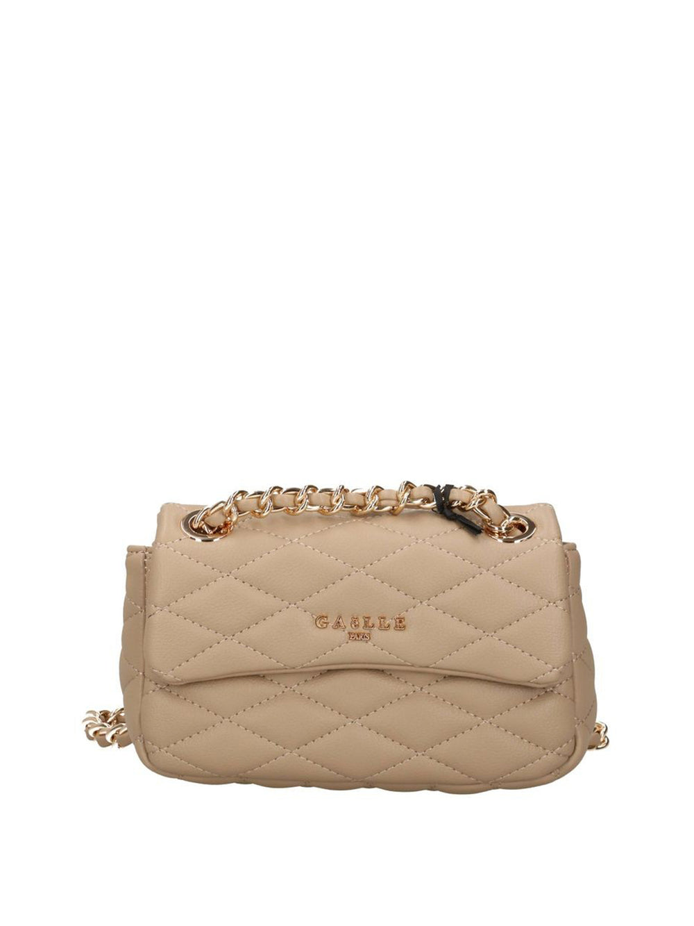Gaelle Paris Borsa A Tracolla Gaelle Paris Logo Frontale Sabbia