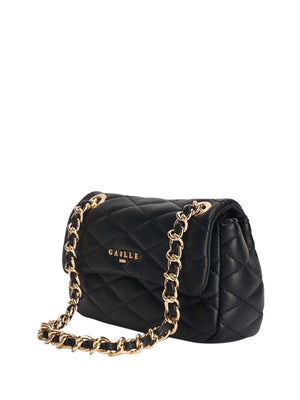 Gaelle Paris Borsa A Tracolla Gaelle Paris Logo Frontale Nero