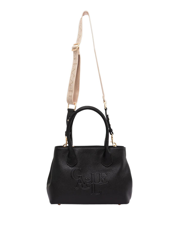 Gaelle Paris Borsa A Mano Gaelle Paris Logo Frontale Nero