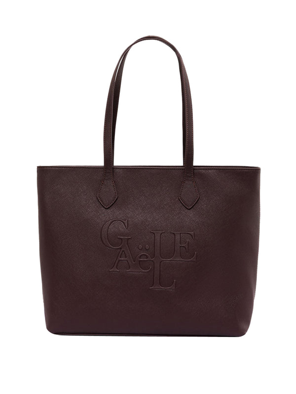 Gaelle Paris Borsa Maxi Shopper Maxilogo Saffiano Gaëlle Paris - Moro