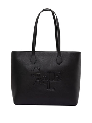 Gaelle Paris Gaelle Paris Maxi Shopper Maxi Logo Saffiano Nero