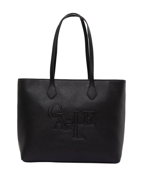 Gaelle Paris Gaelle Paris Maxi Shopper Maxi Logo Saffiano Nero