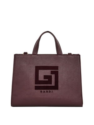 GAUDI' Borsa A Mano Gaudi Con Logo E Tracolla Burgundy
