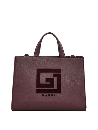 GAUDI' Borsa A Mano Gaudi Con Logo E Tracolla Burgundy