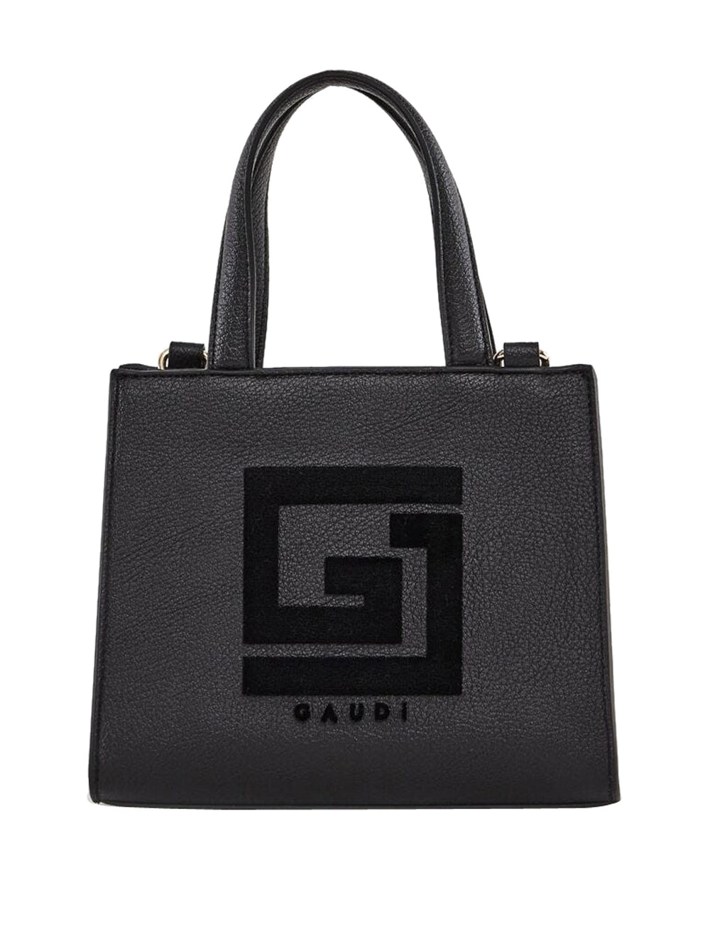 GAUDI' Borsa A Mano Gaudì Logo E Tracolla Nero