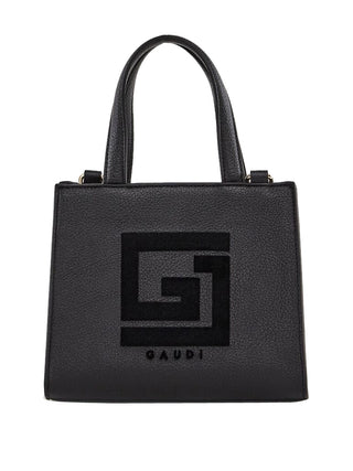 GAUDI' Borsa A Mano Gaudì Logo E Tracolla Nero