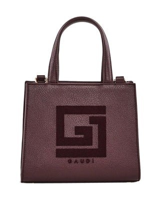 GAUDI' Borsa A Mano Gaudì Logo E Tracolla Burgundy