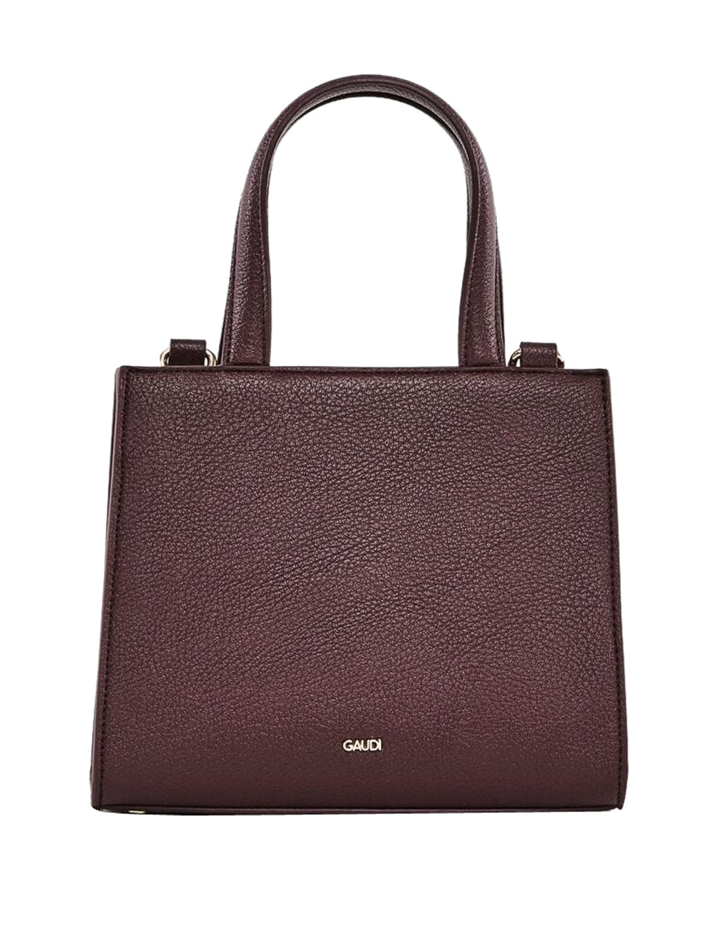 GAUDI' Borsa A Mano Gaudì Logo E Tracolla Burgundy